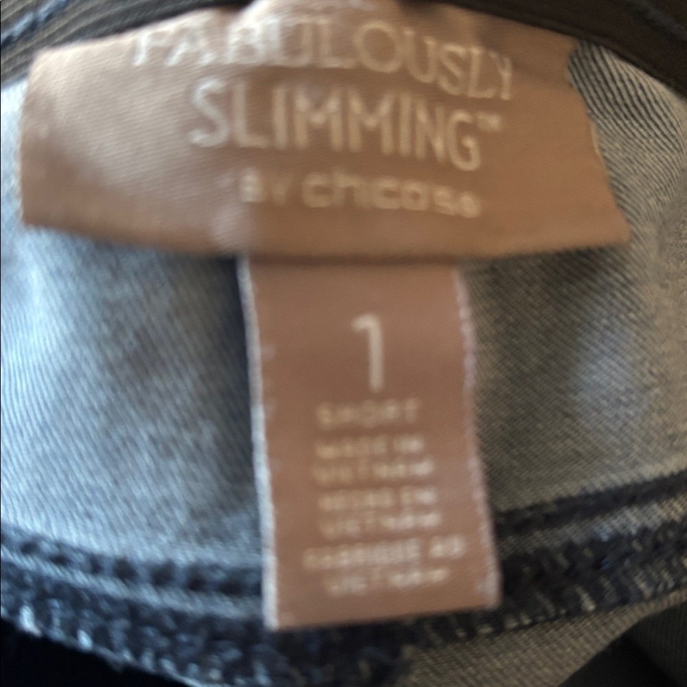 Chico's Women's Skinny Jeans in Dark Blue Wash - Picture 3 of 3